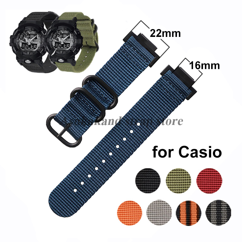 Nato Strap Nylon - DW-5600/5610/6900/9052 GW-M5610 GA2100용 나일론 시계 스트랩