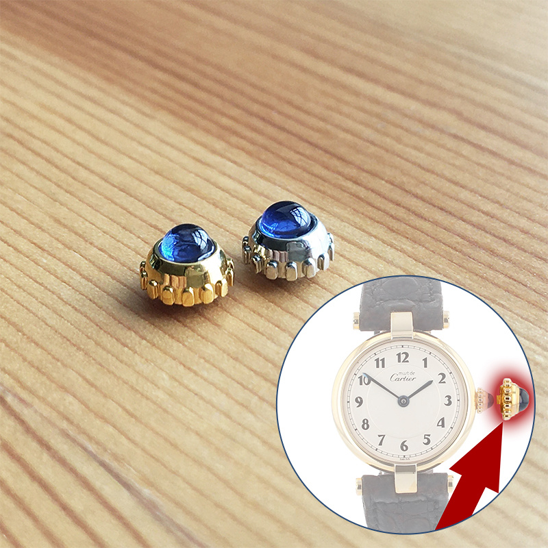 Cartier Watch Tank - 사파이어 시계 크라운, 카르티에 머스트 벤돔
