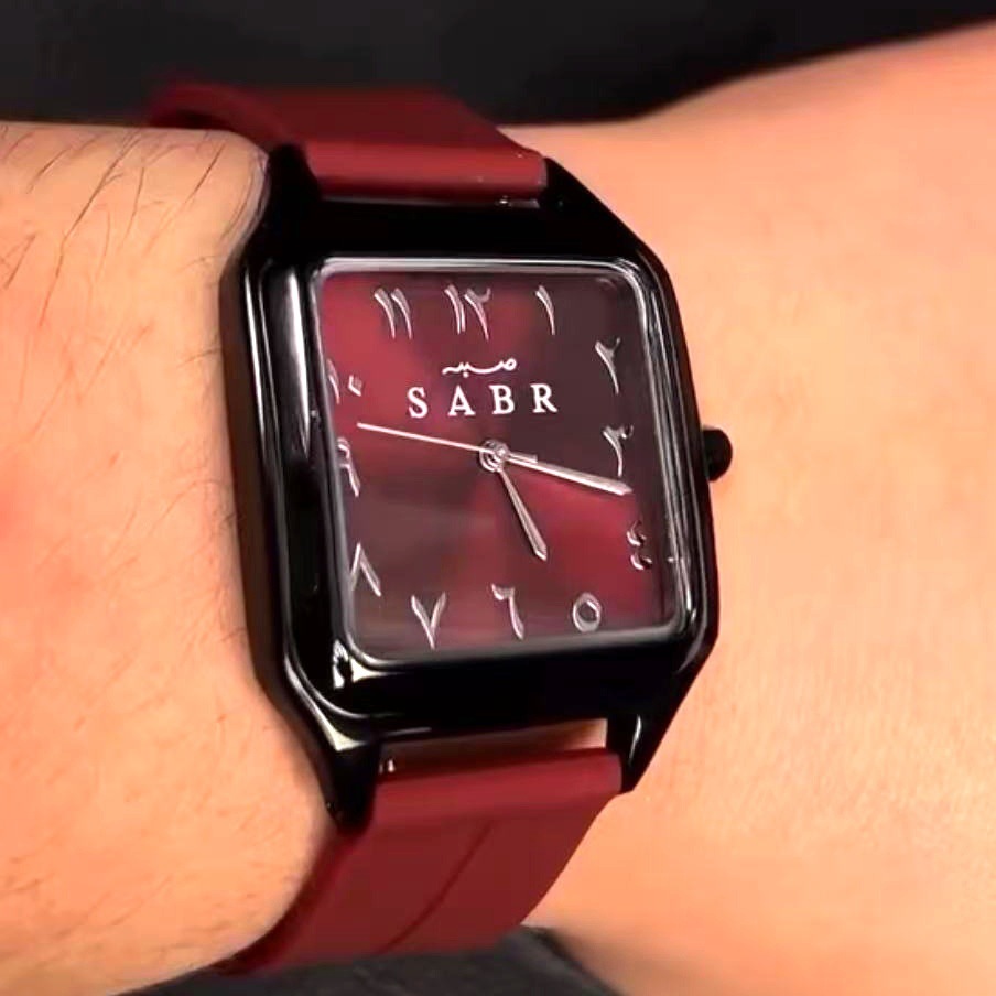 Cartier Watch Santos - SABR 아라비아 숫자 쿼츠 시계 3ATM