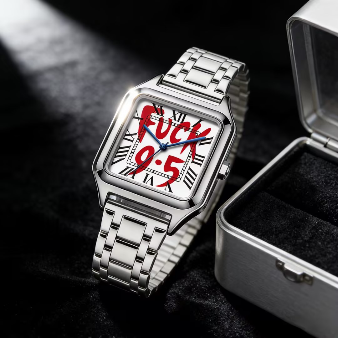 Cartier Watch Santos - FUCK9.5 스테인리스 스틸 합금 사각 다이얼