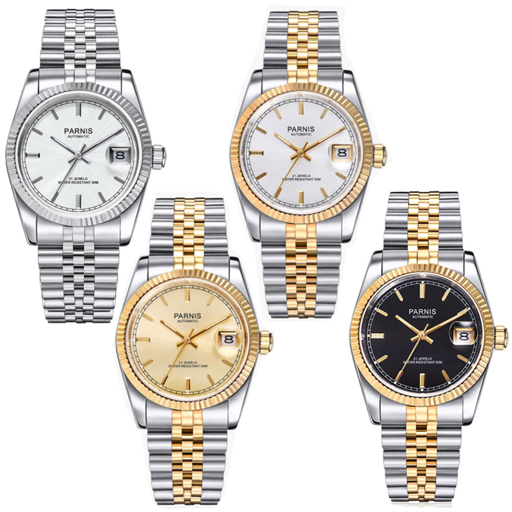파르니스 36mm 남성용 오토매틱 시계 미요타 8215 - Rolex Watch Datejust 리뷰 및 가격