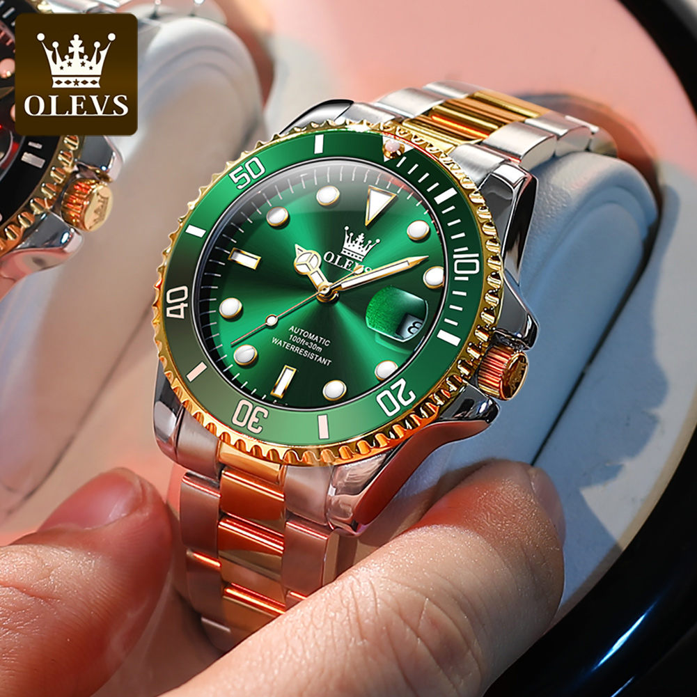OLEVS 6650 남성용 기계식 시계 럭셔리 탑 브랜 - Rolex Watch Datejust 리뷰 및 가격