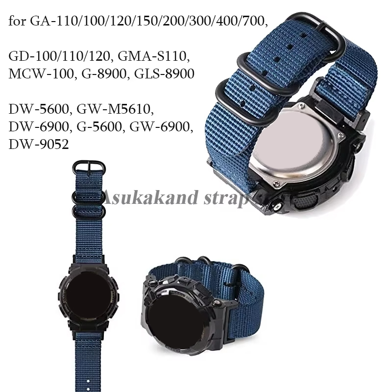 DW-5600/5610/6900/9052 GW-M561 - Nato Strap Nylon 리뷰 및 가격