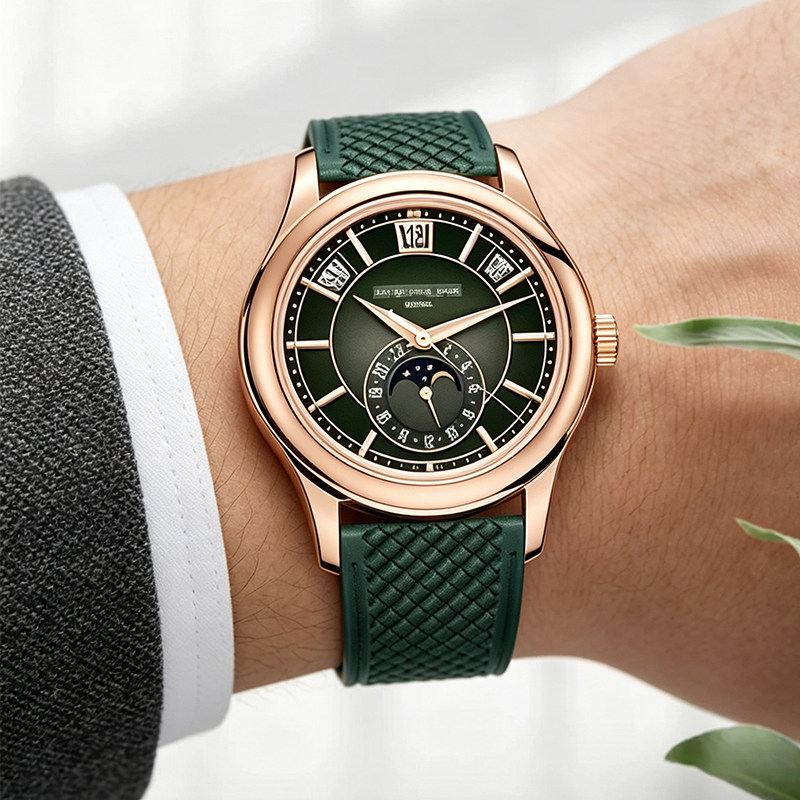 불소 고무 시계줄은 먼지를 축적하지 않습니다. 오리지널 - Patek Philippe Watch Calatrava 리뷰 및 가격