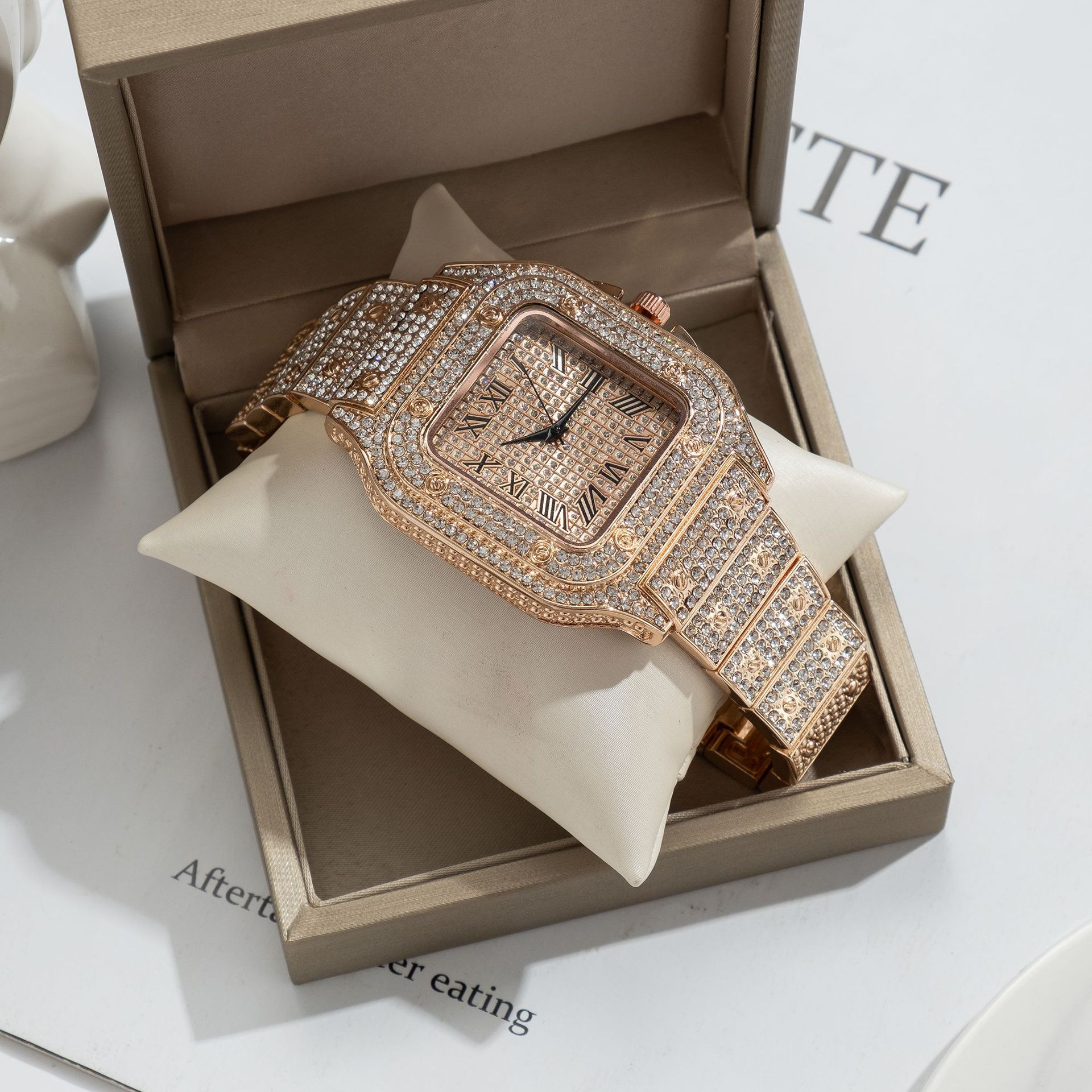 UTHAI L77 남성용 시계 패션 럭셔리 골드 스퀘어 - Cartier Watch Tank 리뷰 및 가격