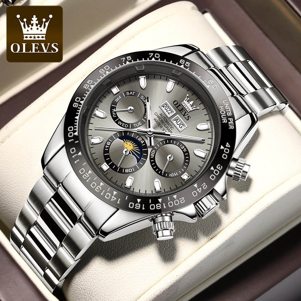 OLEVS 6654 럭셔리 남성용 시계 크로노 그래프  - Rolex Watch Datejust 리뷰 및 가격