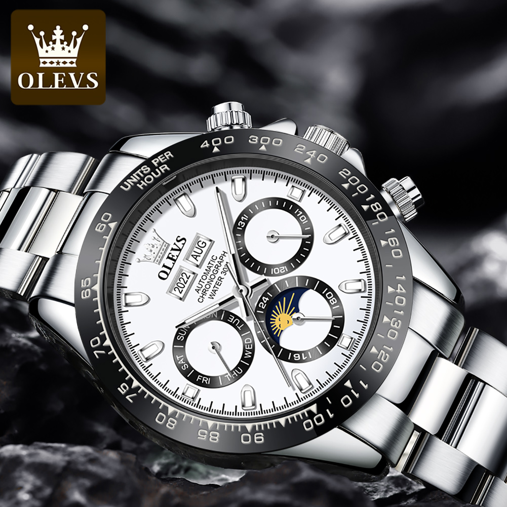 OLEVS 6654 럭셔리 남성용 시계 크로노 그래프  - Rolex Watch Datejust 리뷰 및 가격