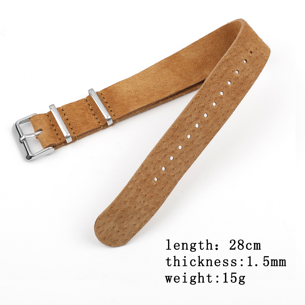 부드러운 레트로 스웨이드 천연 가죽 스트랩 스포츠 시계 - Nato Strap Nylon 리뷰 및 가격