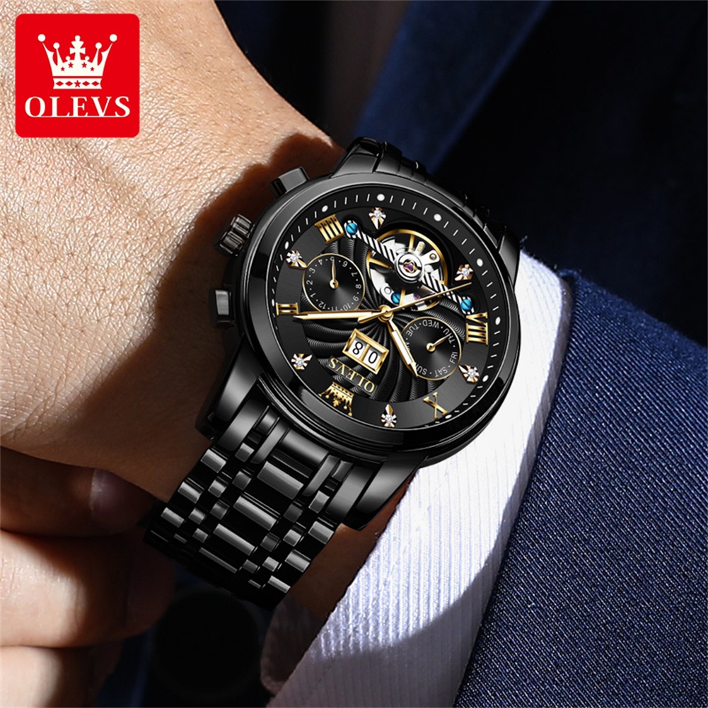 OLEVS 클래식 남성용 시계 뚜르비옹 다기능 완전 자 - Rolex Watch Daytona 리뷰 및 가격