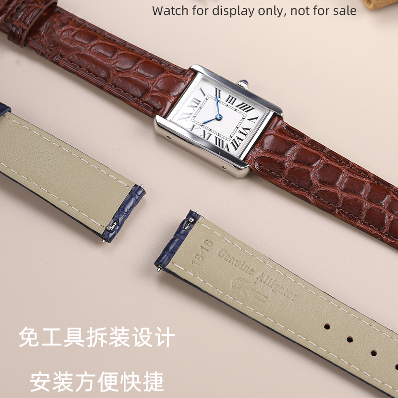 Cartier 악어 가죽 팔찌 정품 악어 스트랩, Ro - Cartier Watch Tank 리뷰 및 가격