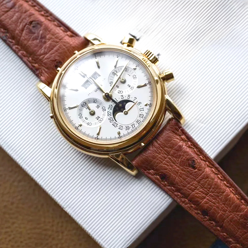 가죽 시계줄 타조 무늬 패턴 파텍필립 그랜드 컴플리케이 - Patek Philippe Watch Calatrava 리뷰 및 가격