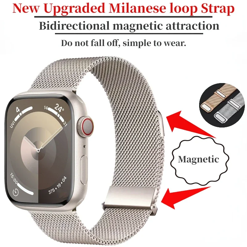 애플워치 밴드 11 10 9 8 7 46mm 45mm  - Milanese Loop Magnetic 리뷰 및 가격