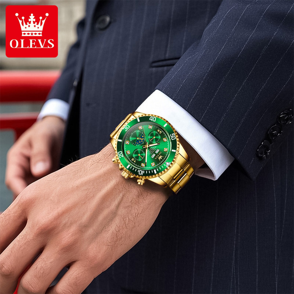 OLEVS 6729 오토매틱 시계 남성용 24시간 문페 - Rolex Watch Datejust 리뷰 및 가격