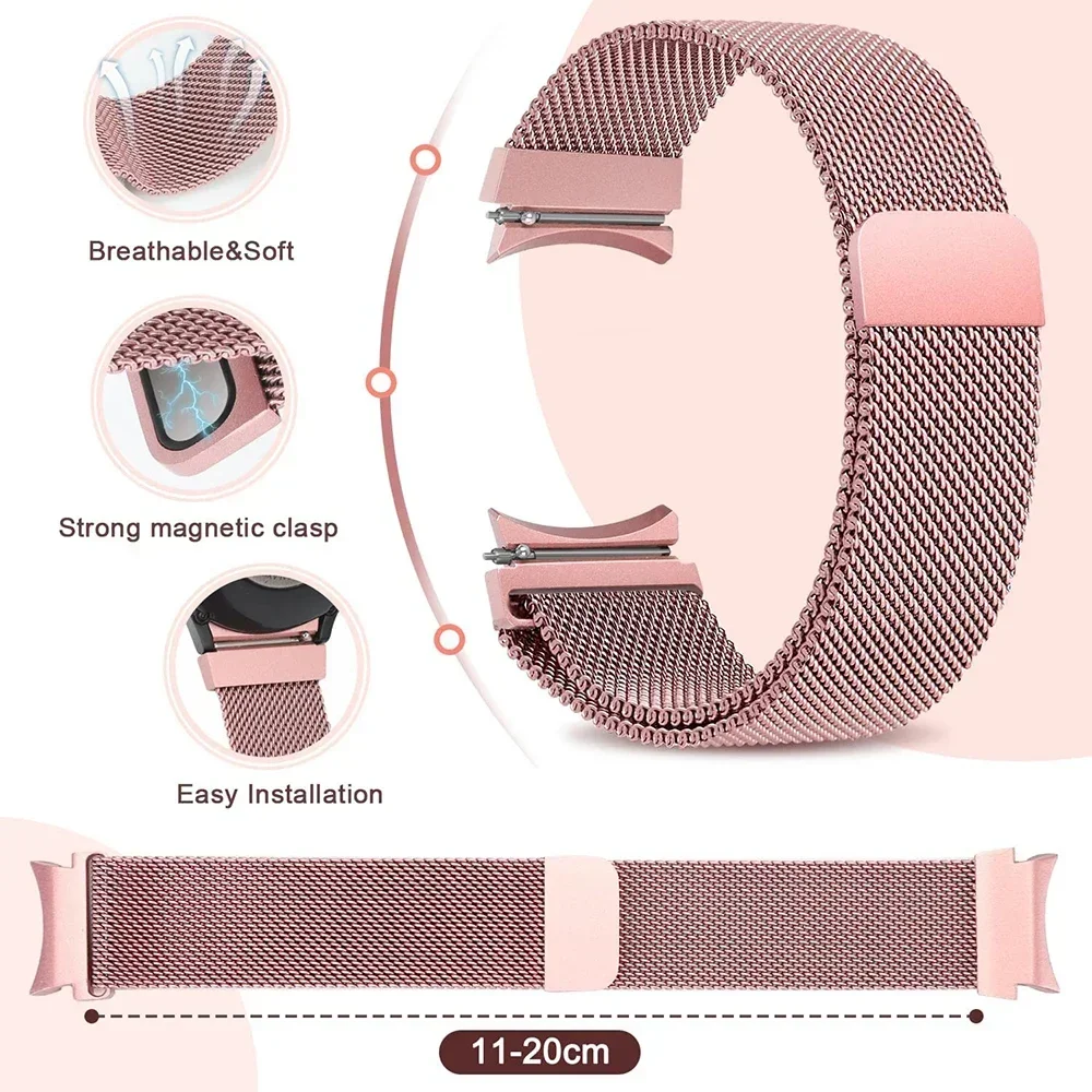 삼성 갤럭시 워치용 공식 노갭 인터페이스 스트랩, 메탈 - Milanese Loop Magnetic 리뷰 및 가격